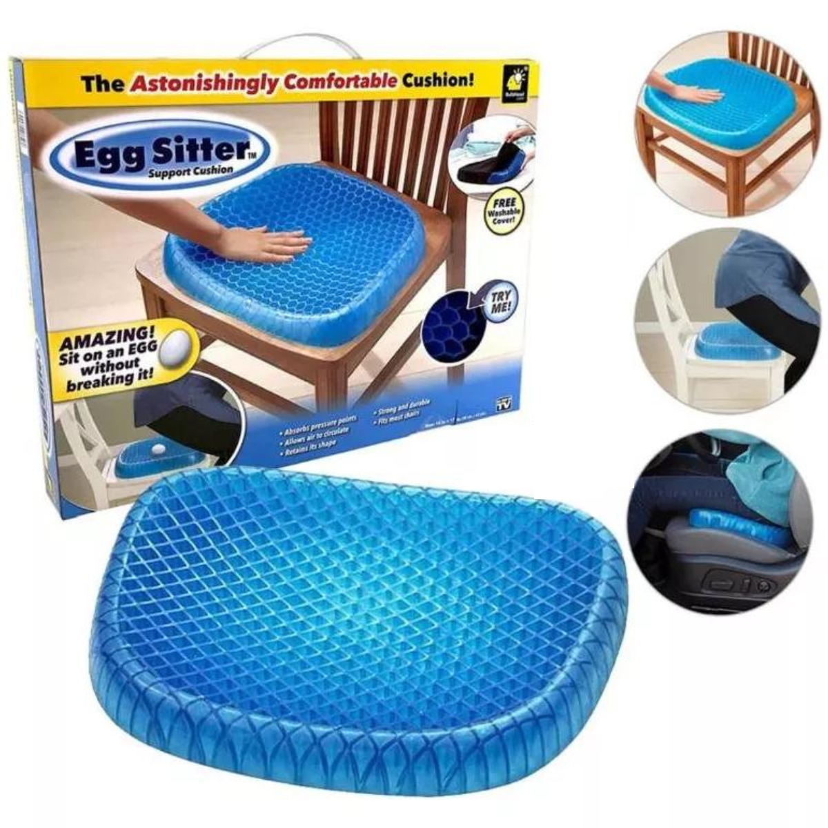 Cojín de Asiento de Gel Ergonómico