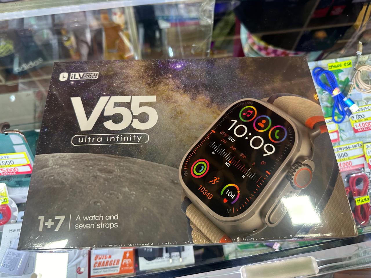 🟢Reloj Smartwatch Modelo V55 8 correas