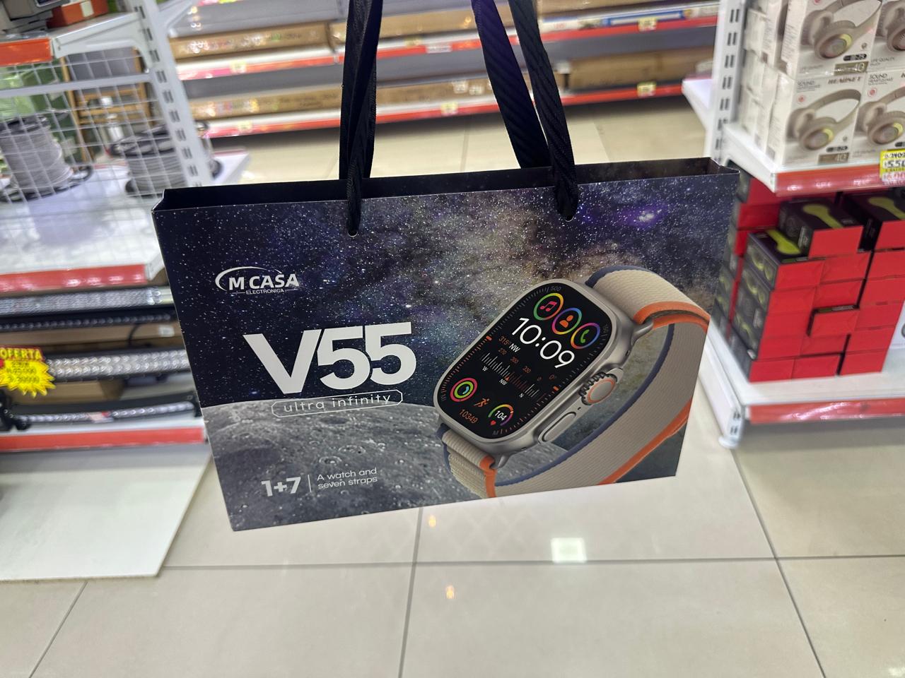 🟢Reloj Smartwatch Modelo V55 8 correas