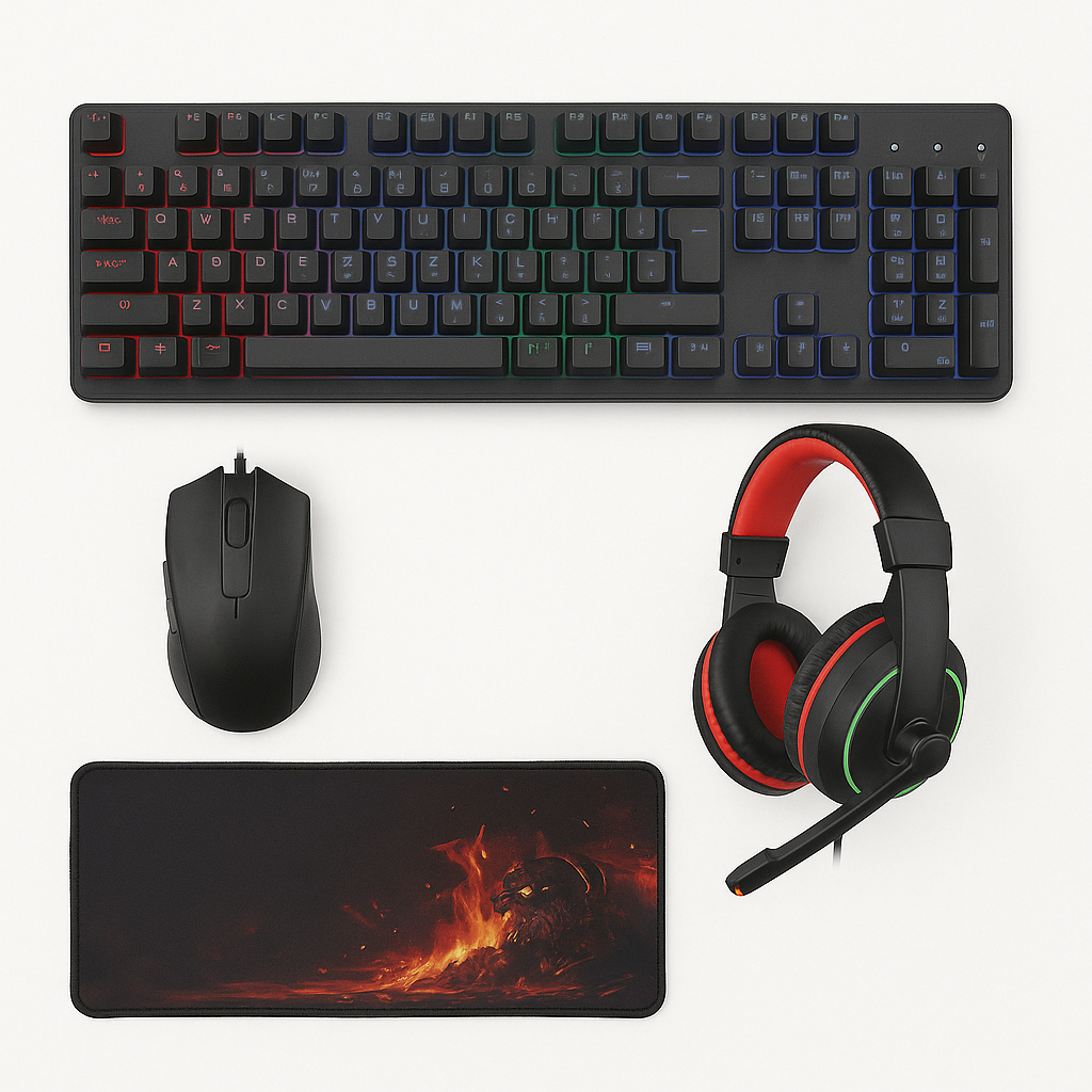 Combo Gamer iMice - Teclado, Mouse, Audi